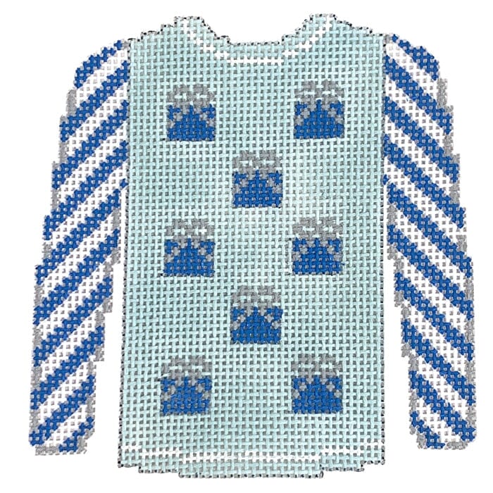 Presents on Light Blue Sweater