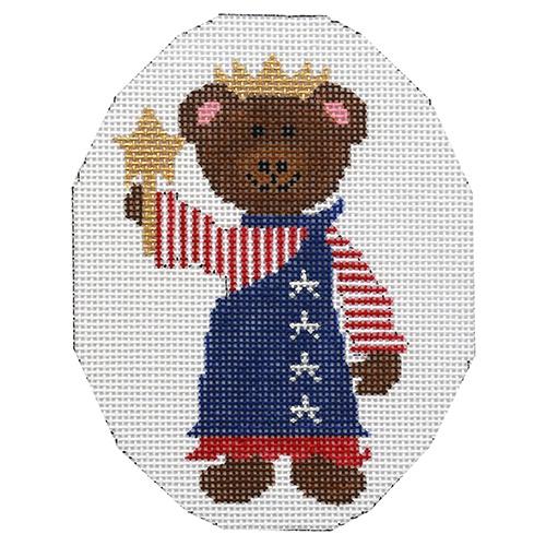 July Teddy Bear with Stitch Guide