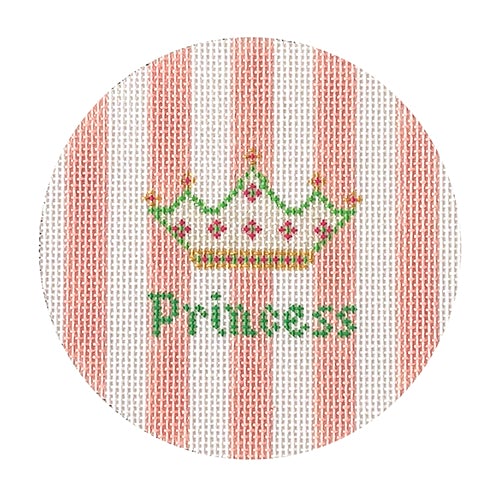 Princess Round on Stripes
