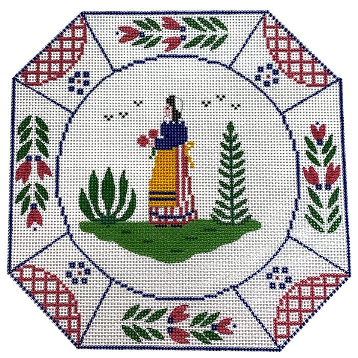 Provencal Plate Woman