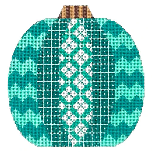 Pumpkin Patchwork - Plaid Teal