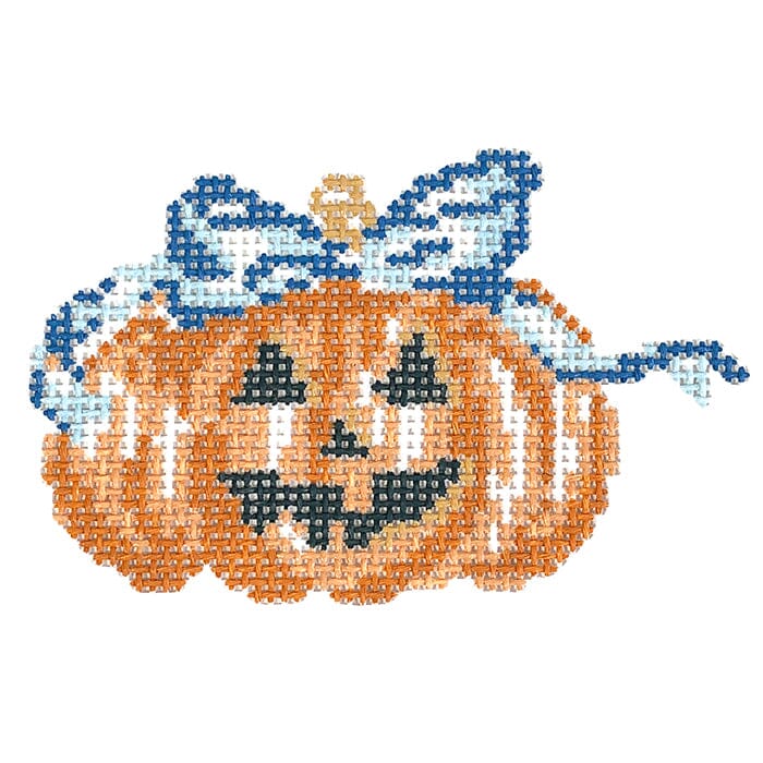 Pumpkin with Blue Bow