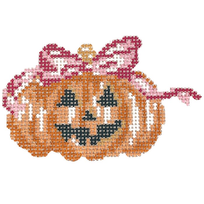 Pumpkin with Pink Bow