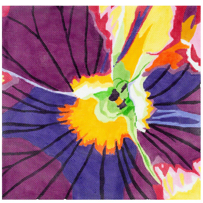 Purple Pansy Face