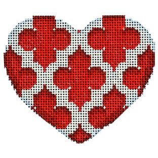 Quatrefoil Heart/Red