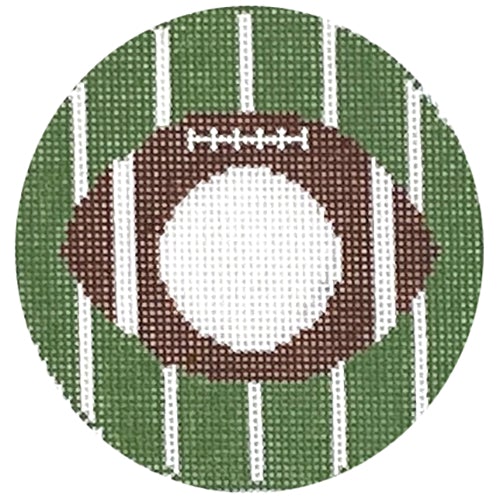 Football Monogram Round
