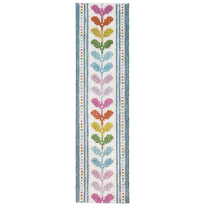 Rainbow Leaves Key Fob