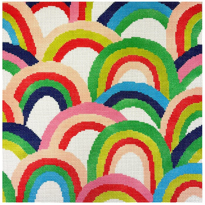 Rainbow Pillow 12x12