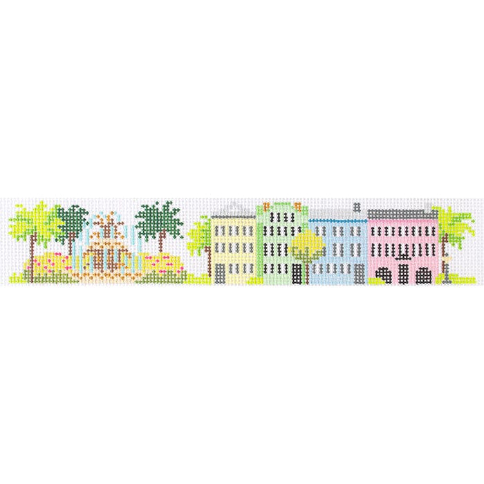 Rainbow Row Key Fob
