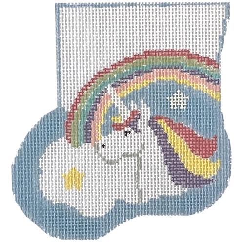 Rainbow with Unicorn Mini Sock with Insert