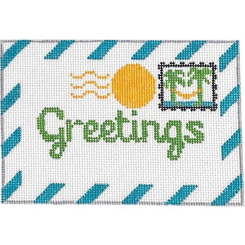 Greetings Beach Letter - Blank