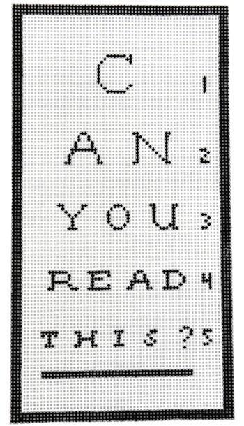 Can You Read This? Single Eyeglass Case