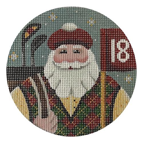 Golfing Santa Round