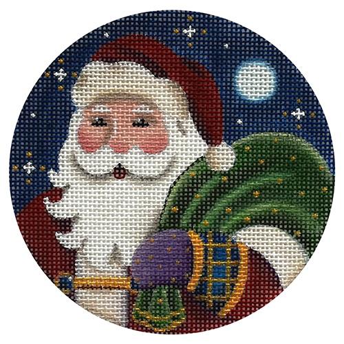 Santa Moonlit Ornament