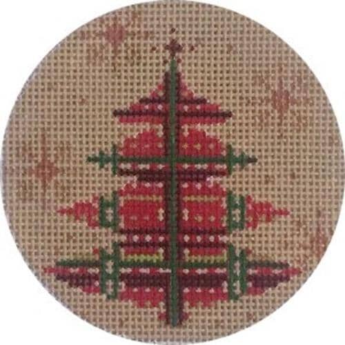 Red and Green Plaid Tree