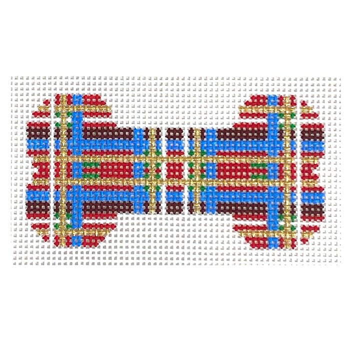 Red / Blue Plaid Dog Bone