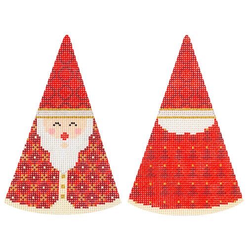 Red Circles Hat Santa Cone