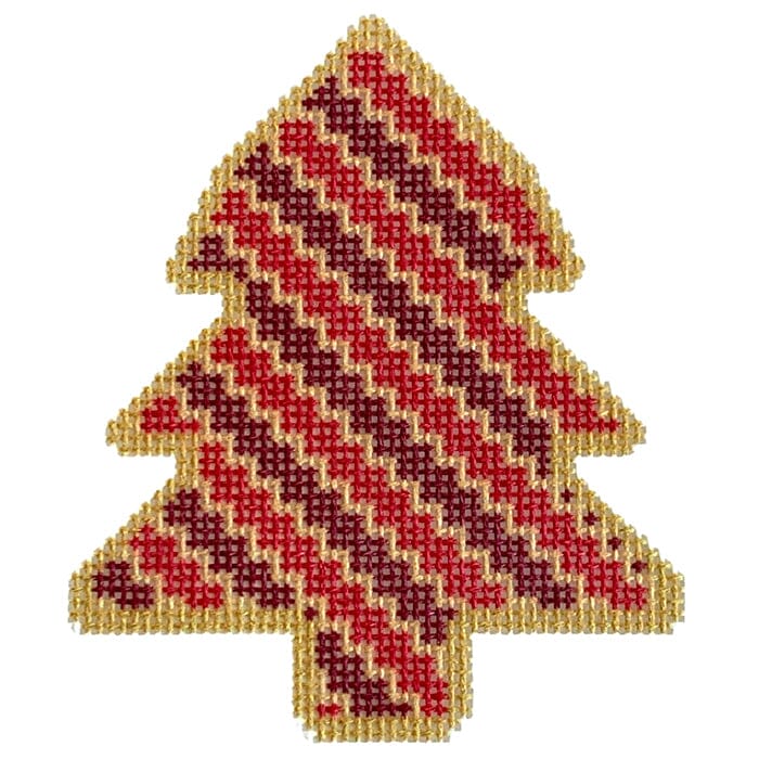 Red/Gold Continuous Mosaic Tree