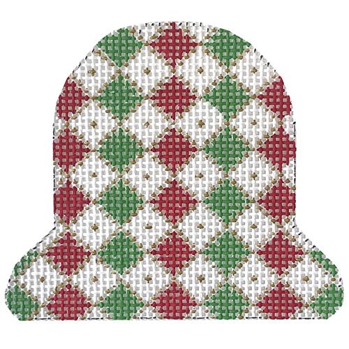 Red & Green Diamonds Bell