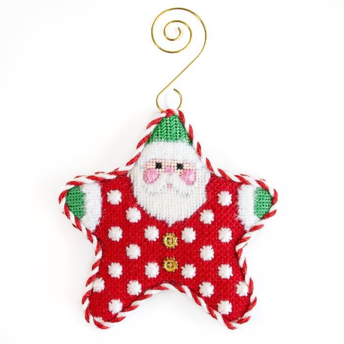 Red Polka Dot PJ Santa with Stitch Guide
