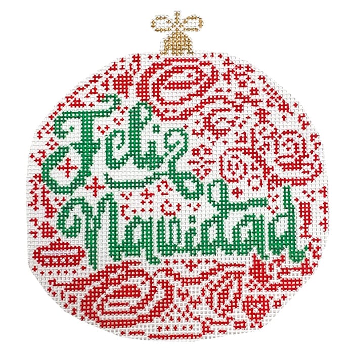 Red Small Feliz Navidad Ornament