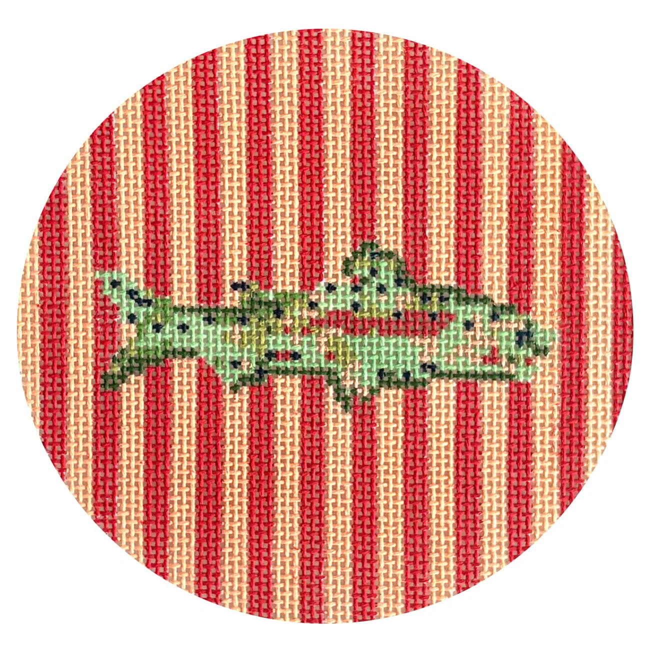 Red Striped Fish Round