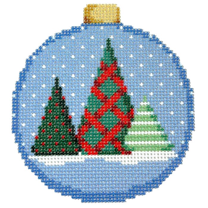 Red Woven Tree Bauble Ornament Kit - Image 3