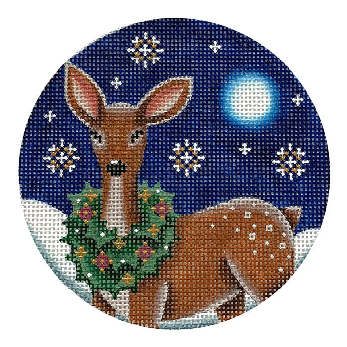 Reindeer Wreath Round