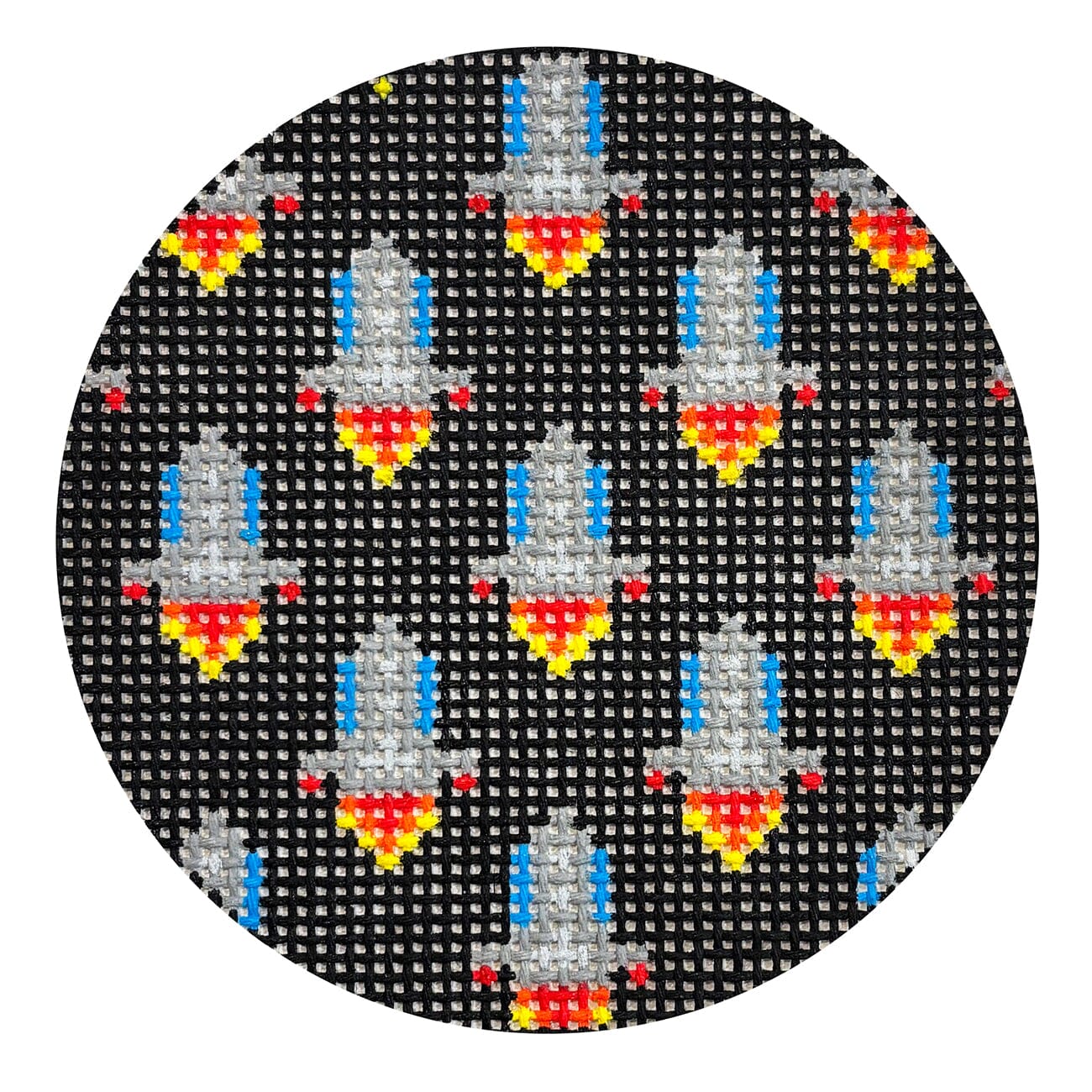 Retro Rocketship Round