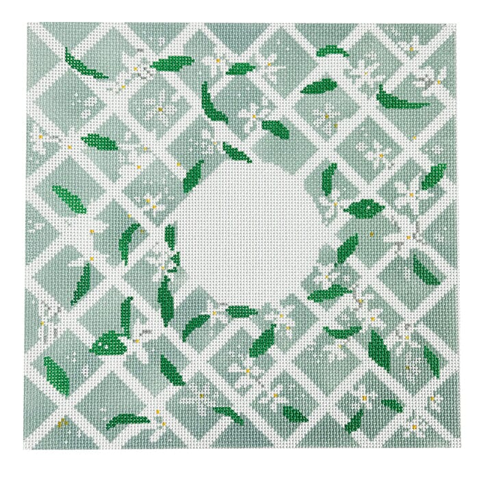 Ring Bearer Pillow Floral Lattice