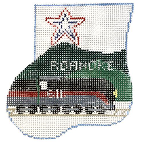 Roanoke, VA Mini Sock with Star Insert