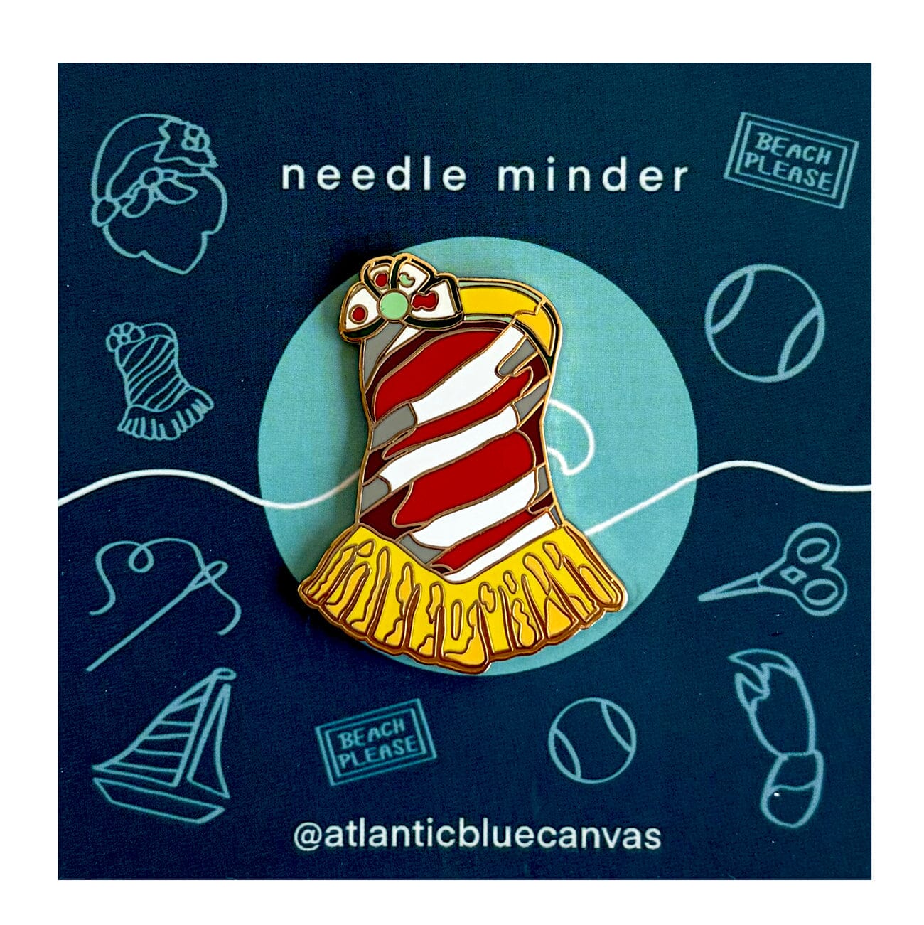 Candy Cane Dress Needleminder