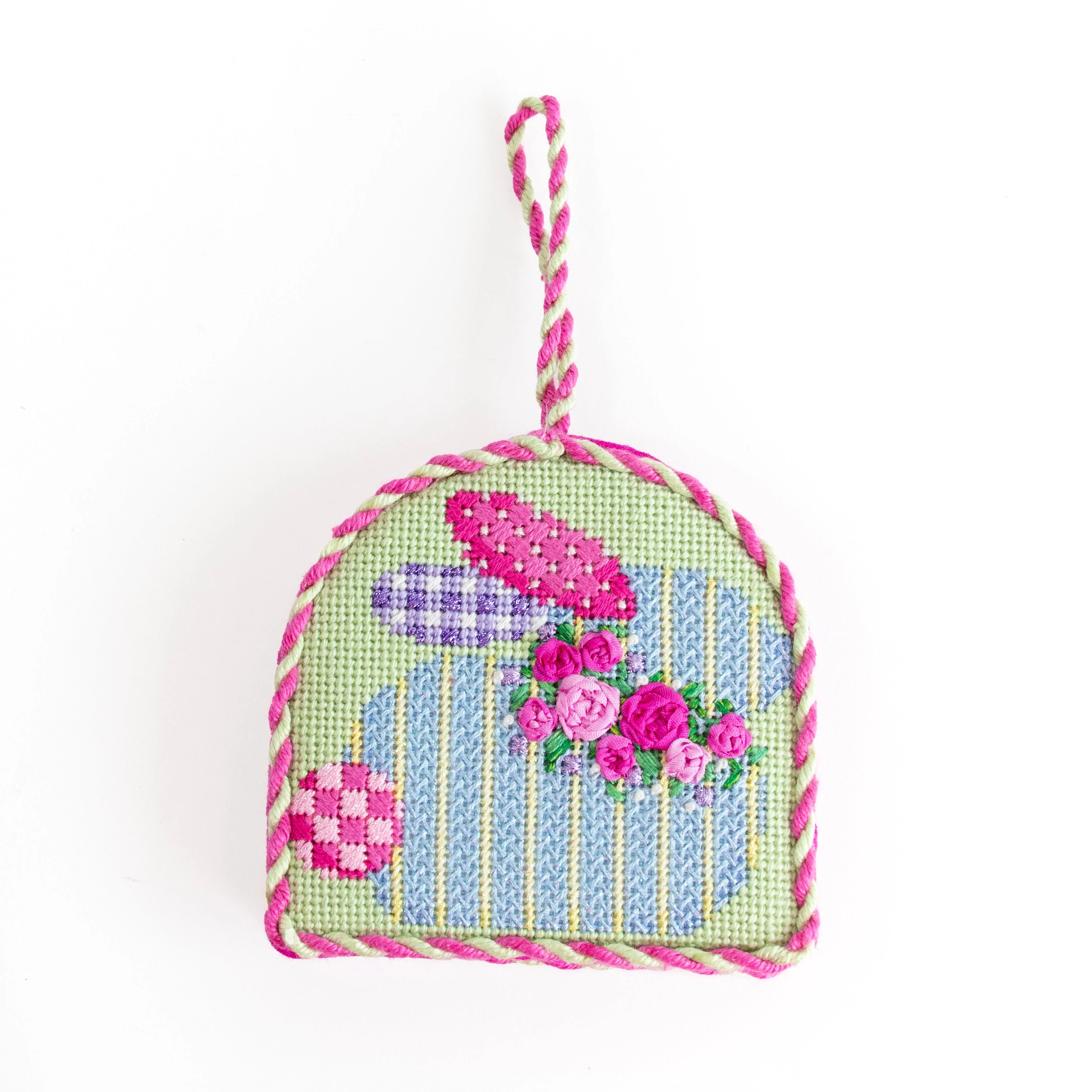 Rose Bud Garland Bunny with Stitch Suggestions