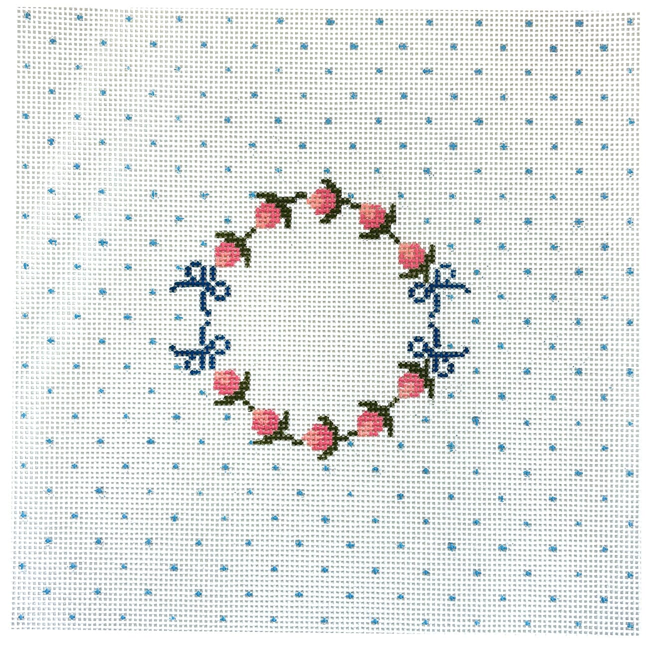 Rosebud Monogram Wreath