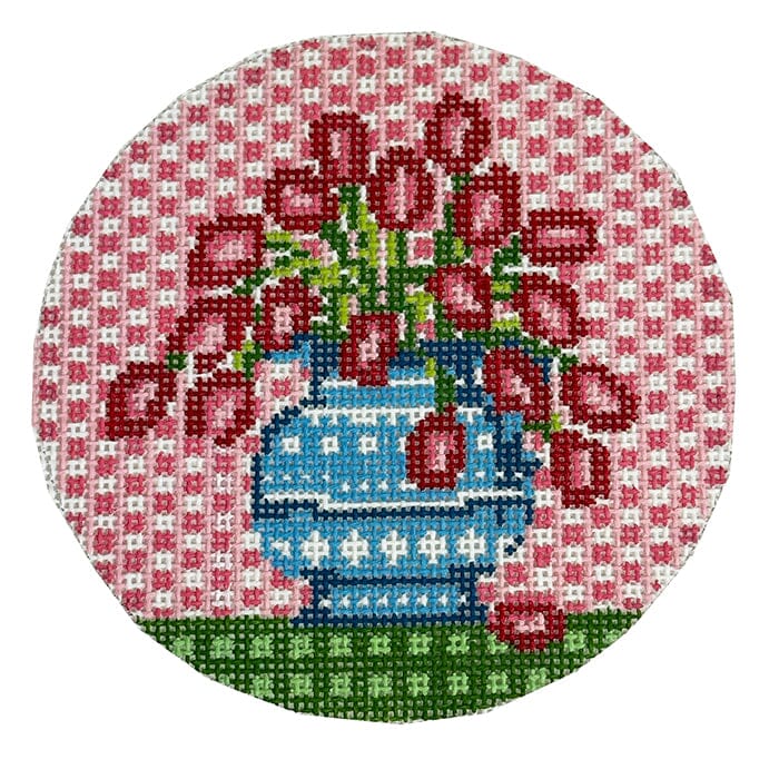 Tulips Vase Round