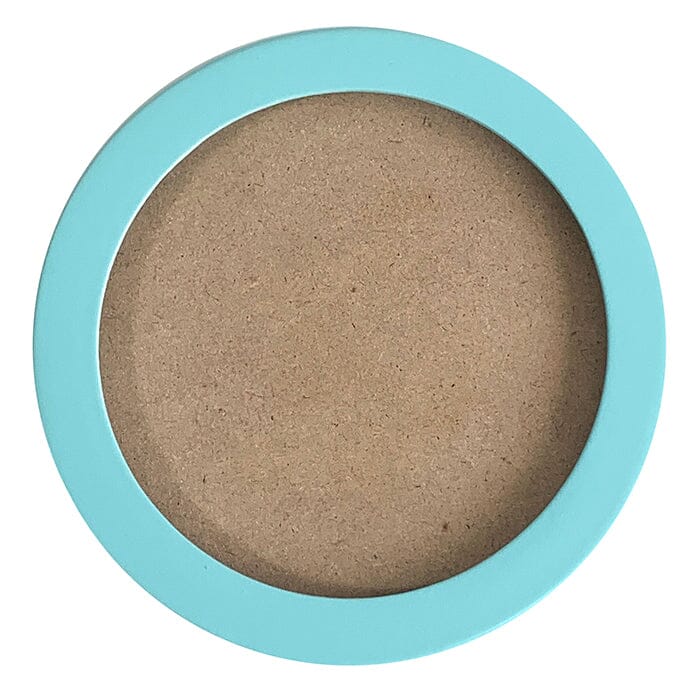4" Round Self Finishing Frame - Aqua