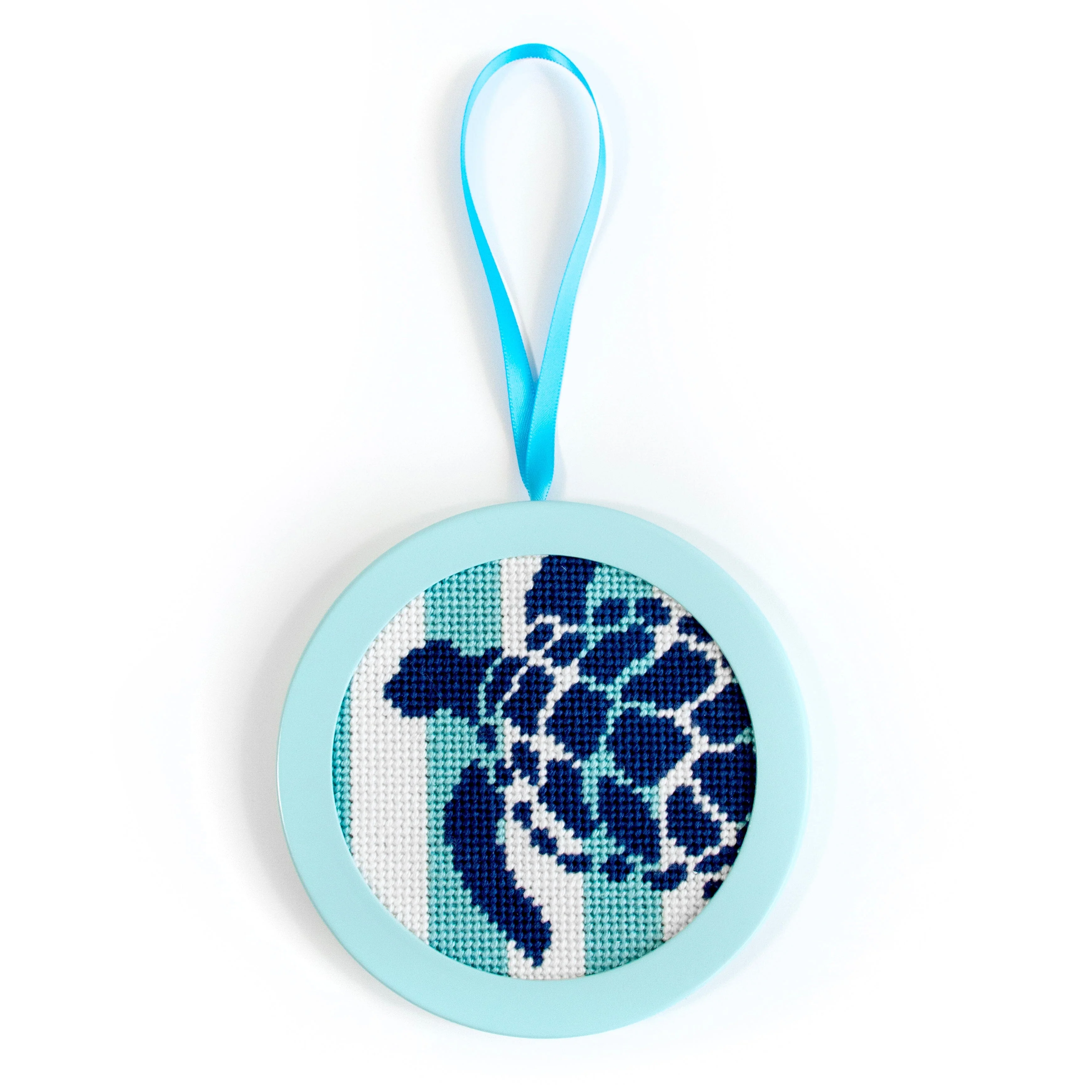 4" Round Self Finishing Frame - Aqua - Image 2