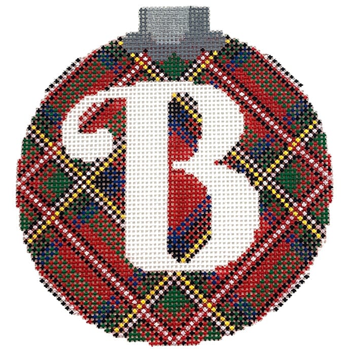 Royal Stewart Ornament Letter B