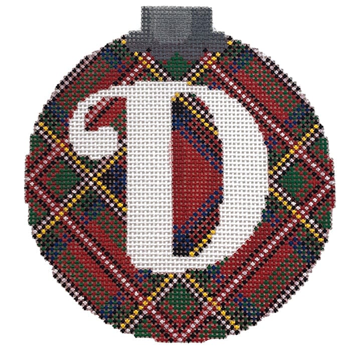 Royal Stewart Ornament Letter D