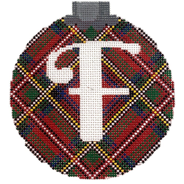 Royal Stewart Ornament Letter F