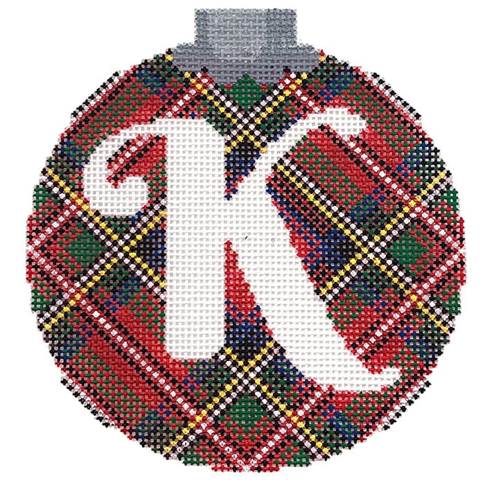 Royal Stewart Ornament Letter K