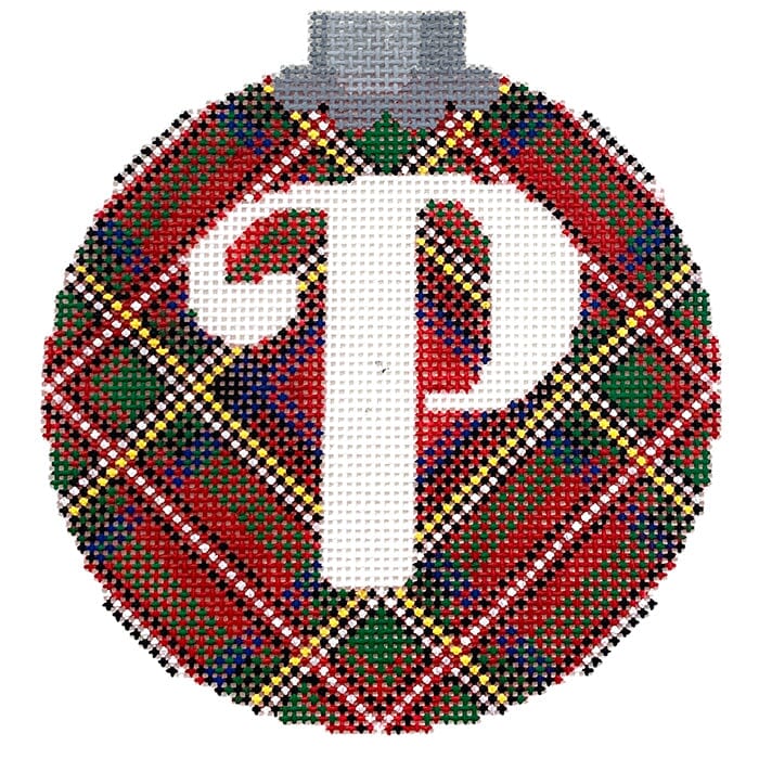 Royal Stewart Ornament Letter P