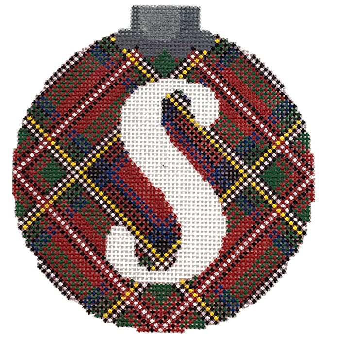 Royal Stewart Ornament Letter S