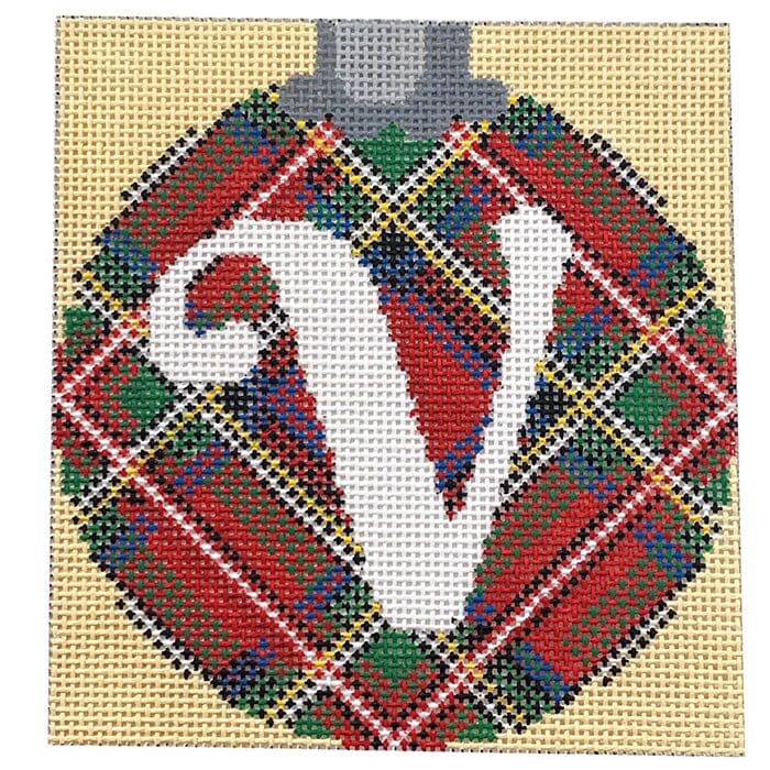 Royal Stewart Ornament Letter V