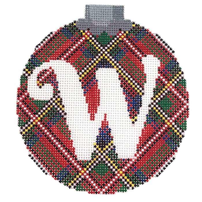 Royal Stewart Ornament Letter W