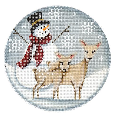 Snowman Deer Ornament