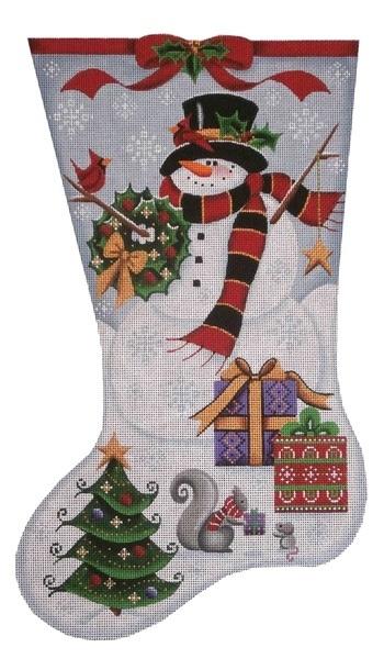 Happy Snowman Stocking on 13