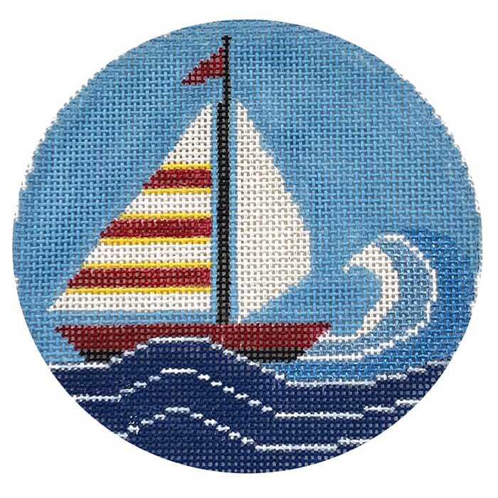 Sailboat in Ocean Ornament