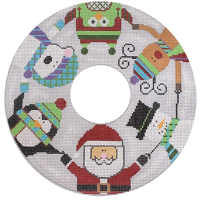 Santa and Friends Wreath