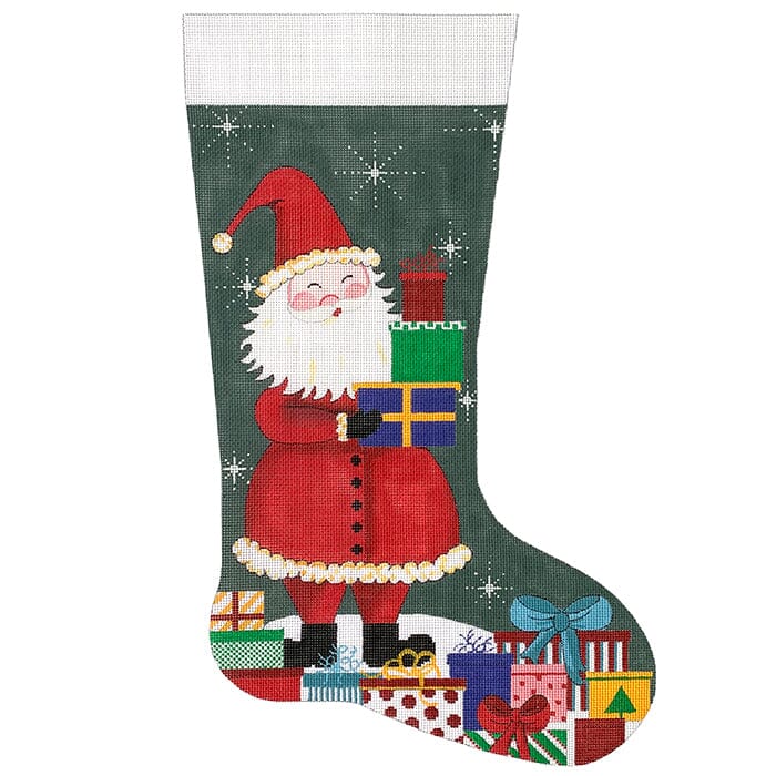 Santa and Gifts Christmas Stocking